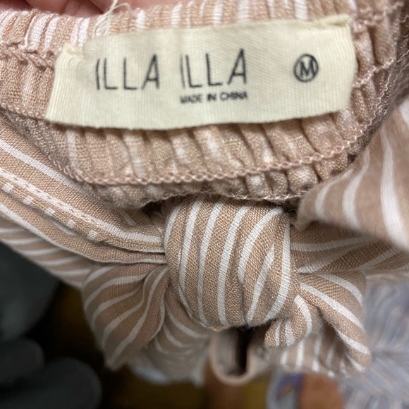 pink and white striped romper - Picture 3 of 3